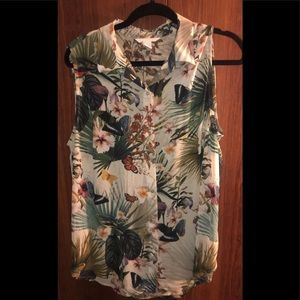 Flower Dressy Top-H&M